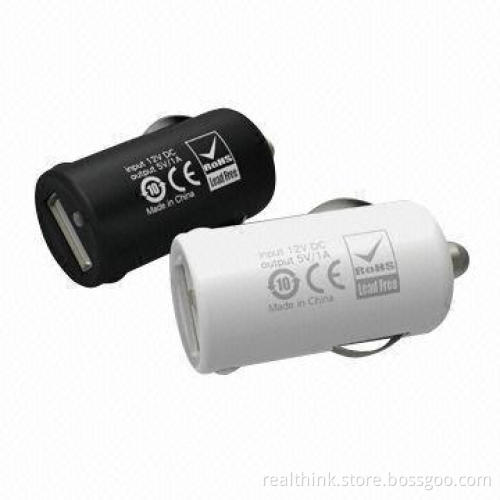 1,000mA Car Charger for iPhone, iPad and USB Devices